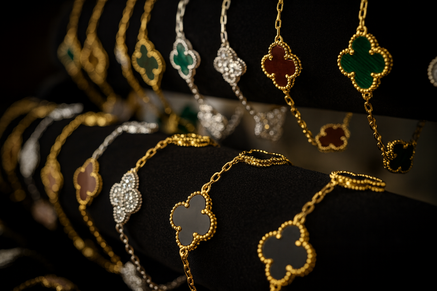 Pulsera Van Cleef Baño de Oro 18k