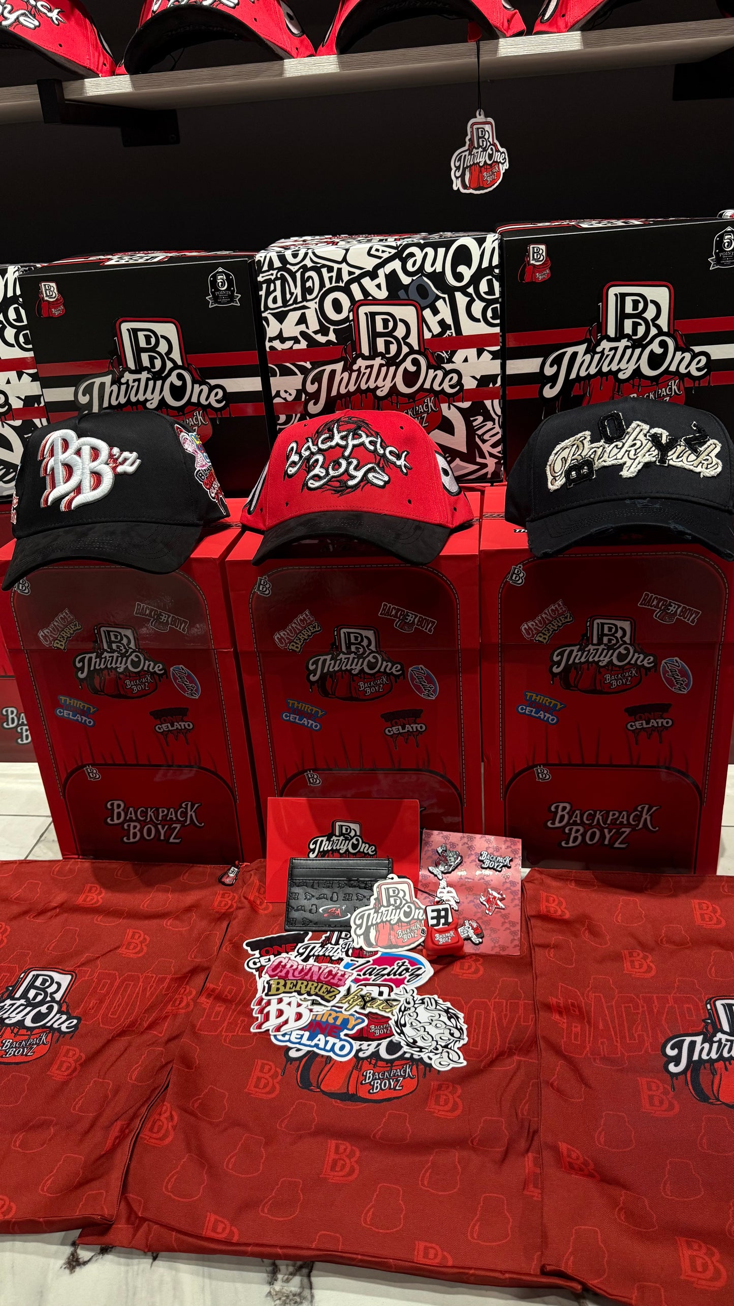 Combo 31 Hats BackPack