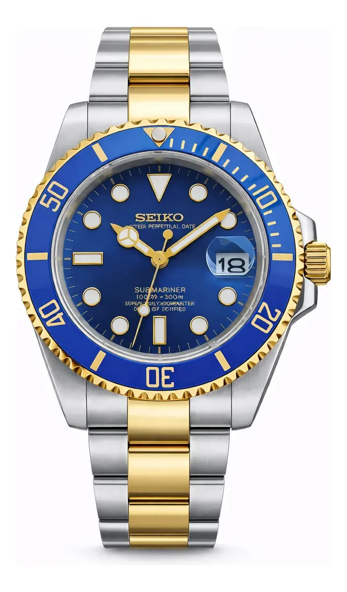 Seiko Mod Submariner Bluesy