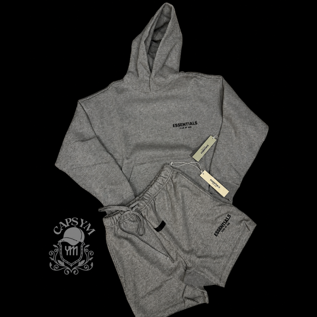 2Pack Essentials - Hoodie y Short Gris Obscuro XS