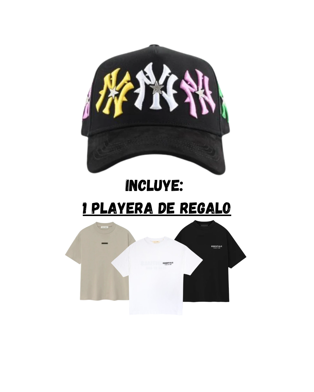 Star Hats Frozen NY Colors + TShirt Essentials de regalo.
