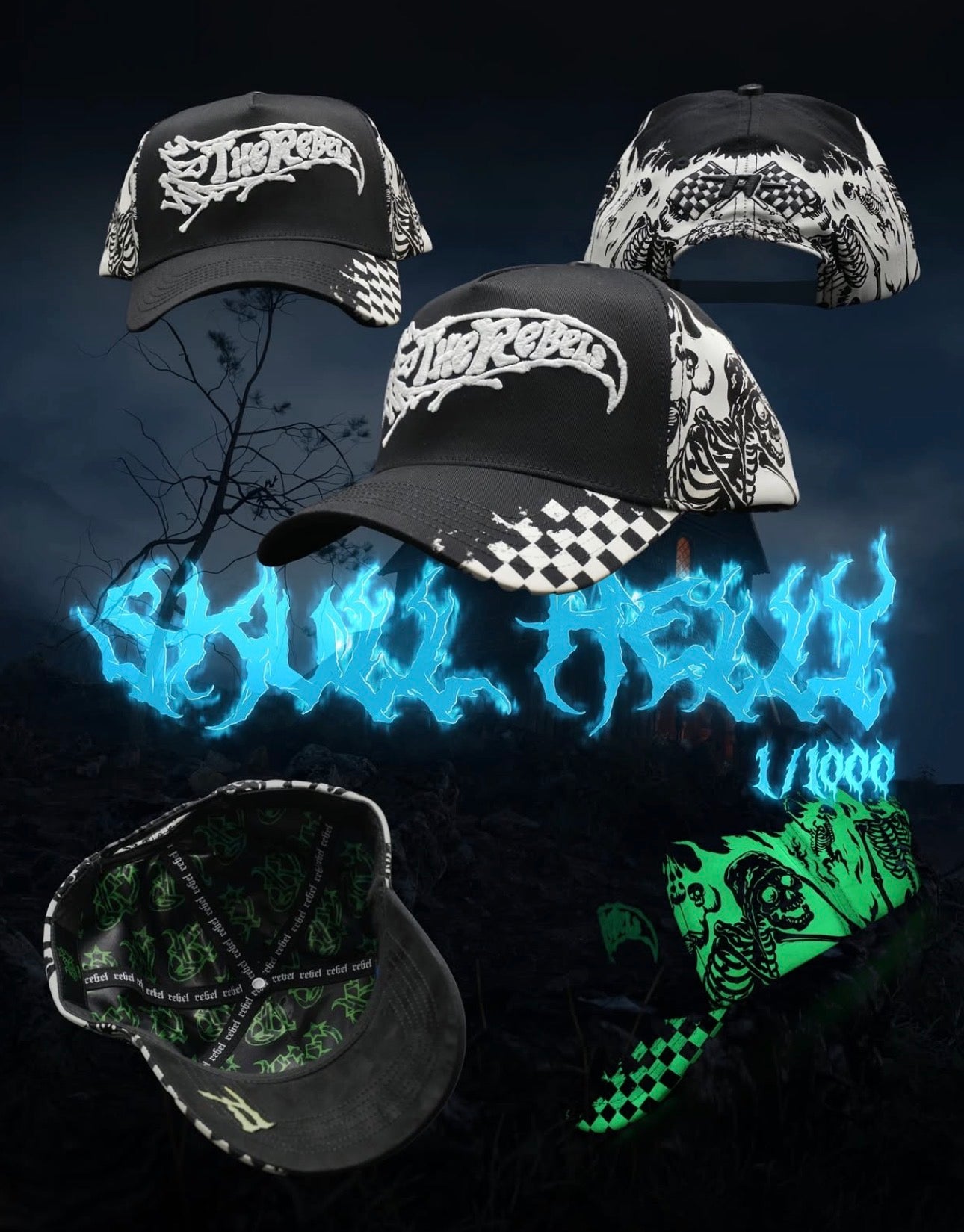 Rebel Hats (incluye caja, cubrepolvos y llavero)
