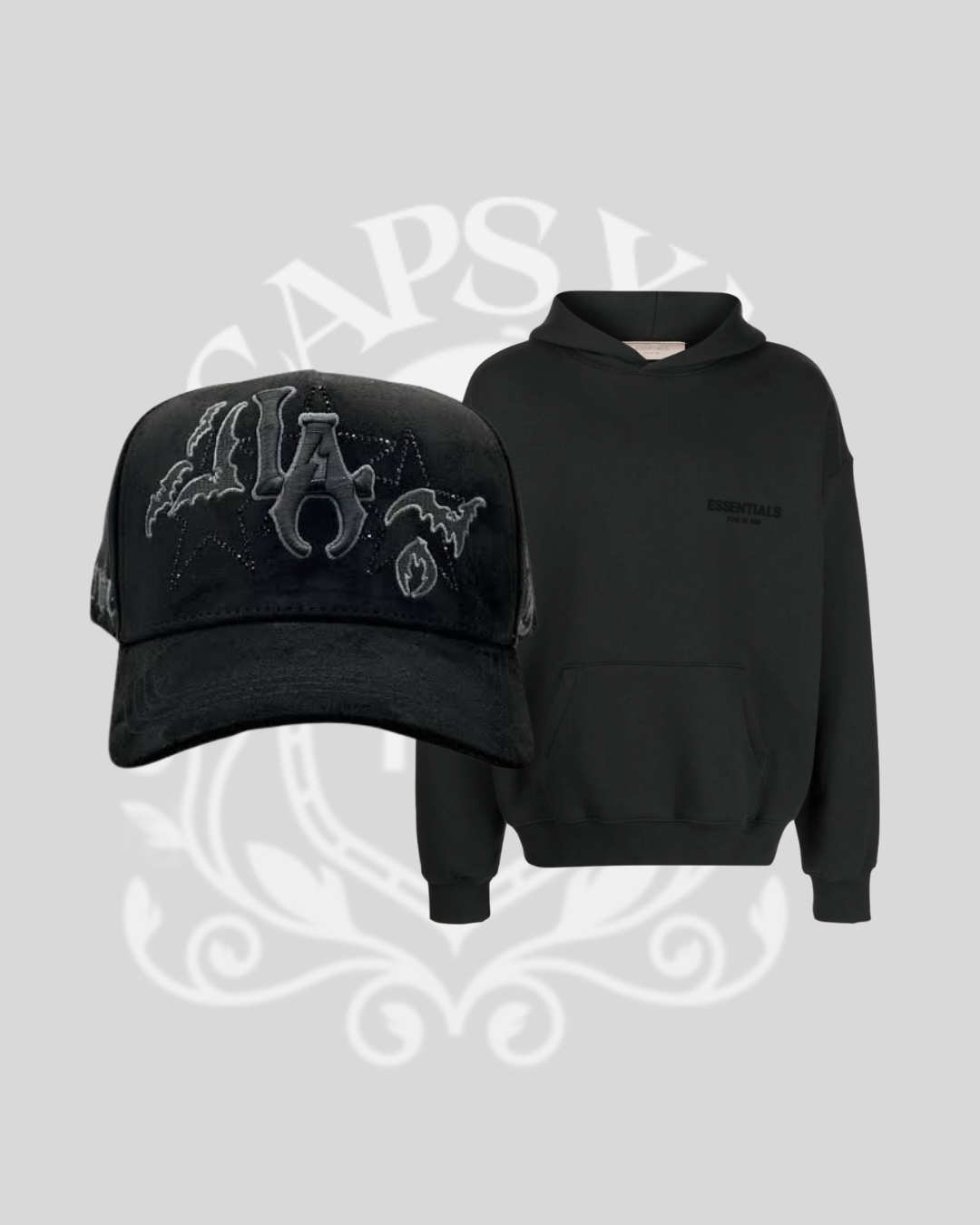 Combo Innedit Bruce Wayne + Hoodie Essential Negra