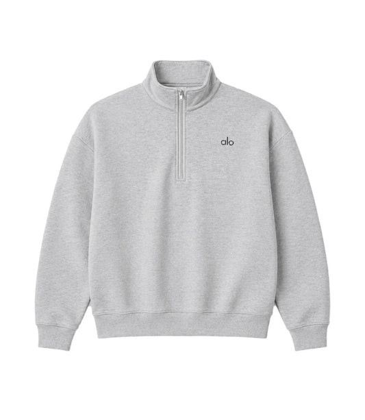 Alo Quarter Zip Grey
