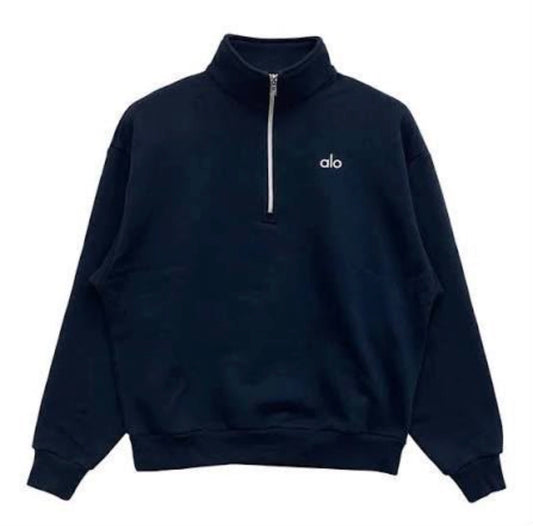 Alo Quarter Zip Navy Blue