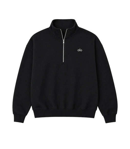 Alo Quarter Zip Black