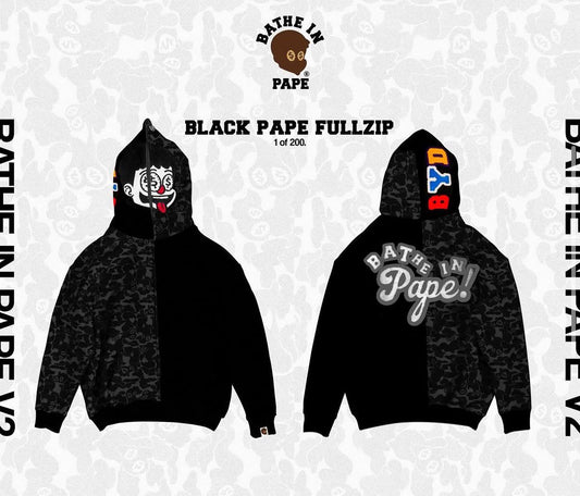 BY Dineral Black Pape FullZip
