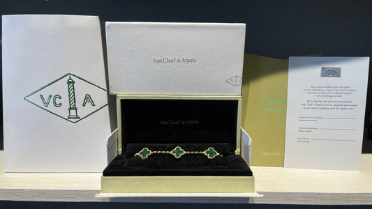 Pulsera Van Cleef Baño de Oro 18k