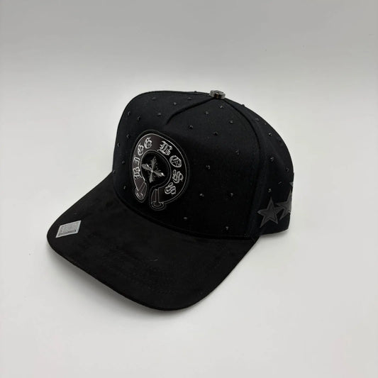 Chrome Black Bigg Boss Cap - Black