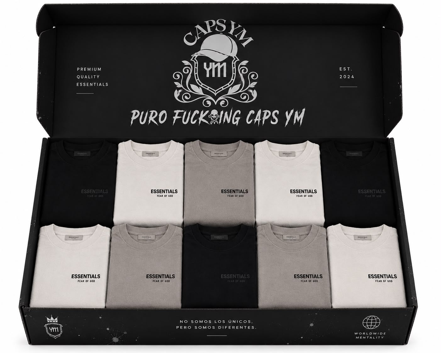 Lote de 10 Playeras Essentials