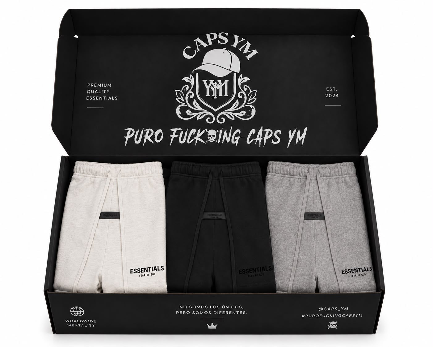 Lote de 3 Shorts Essentials