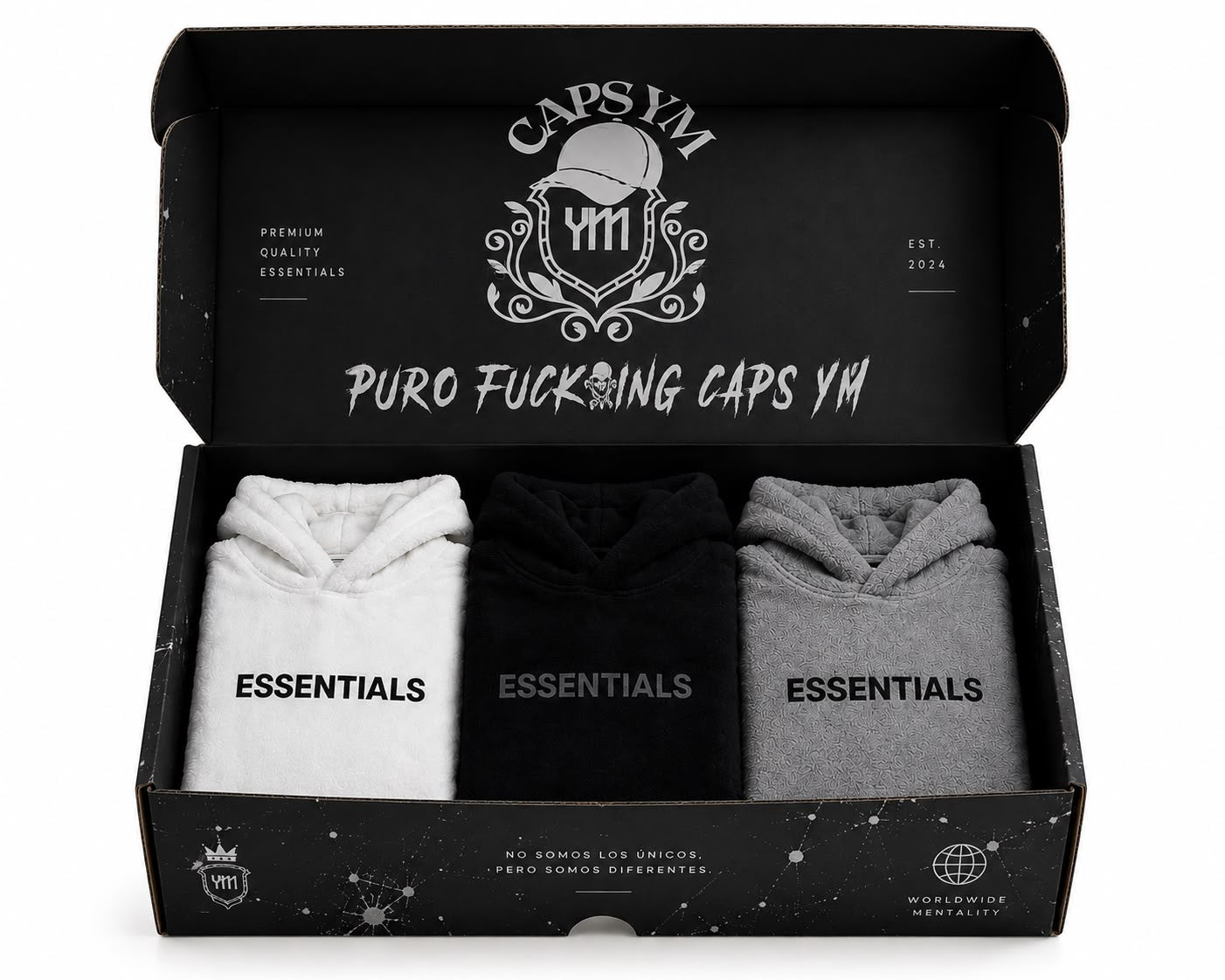 Lote de 3 Hoodies Essentials