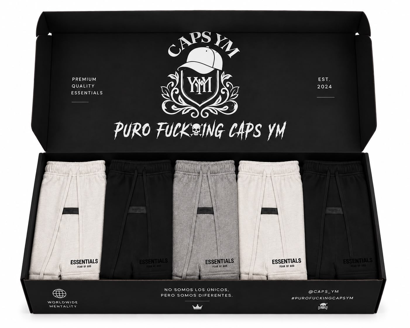 Lote de 5 Shorts Essentials